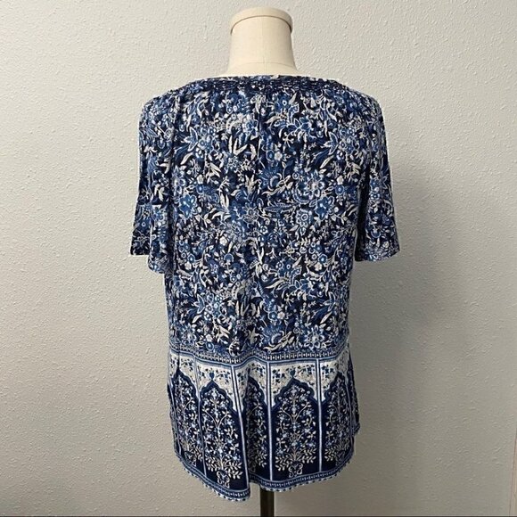NWT Lucky Brand Floral Paisley Boho Top - Picture 7 of 11